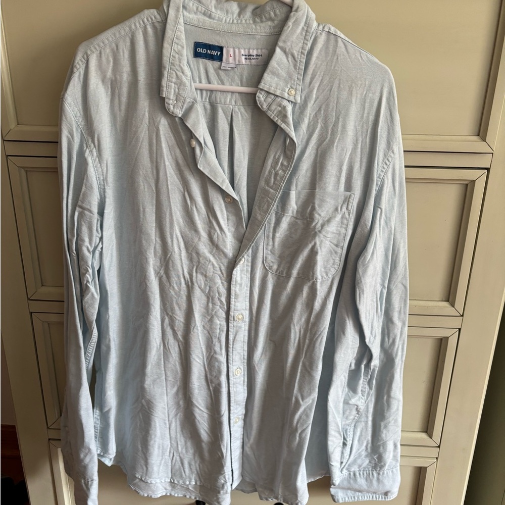 Old Navy Light Blue Button-Up Shirt